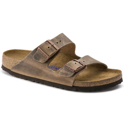 552813 Birki Arizona Oiled Leather Tobacco Soft Footbed Narrow