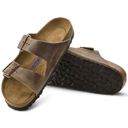 552813 Birki Arizona Oiled Leather Tobacco Soft Footbed Narrow