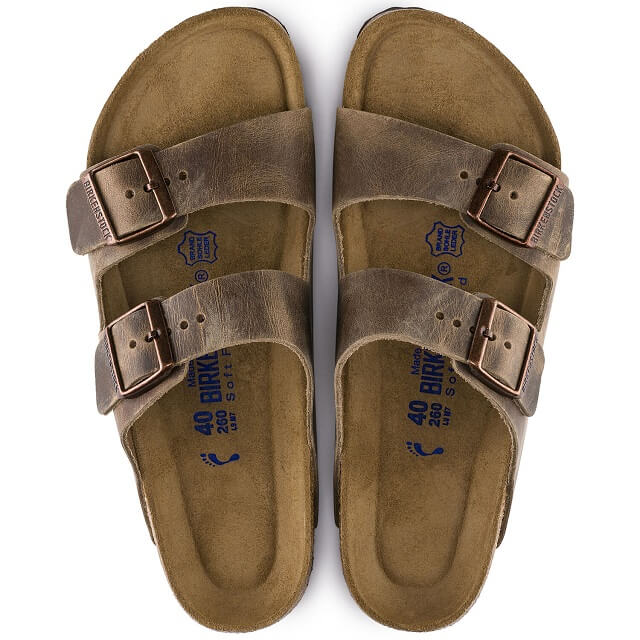 552811 Arizona Oiled Leather Tobacco Soft Footbed