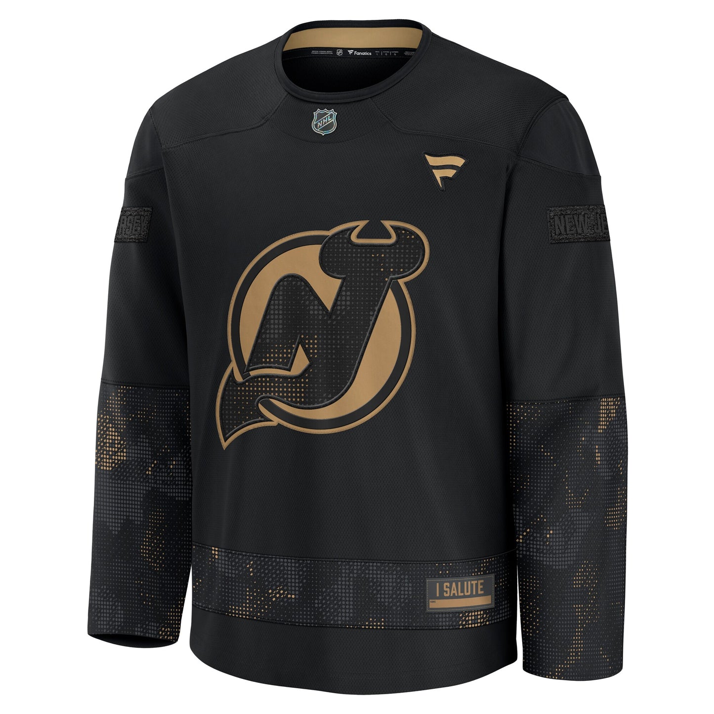New Jersey Devils Fanatics 2024 Military Appreciation Practice Jersey - Black