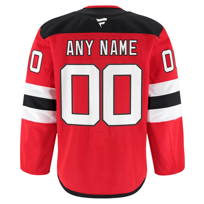 New Jersey Devils Fanatics Home Authentic Pro Custom Jersey - Red