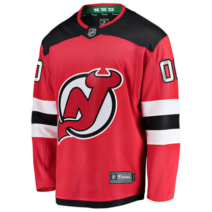 New Jersey Devils Fanatics Home Breakaway Custom Jersey - Red