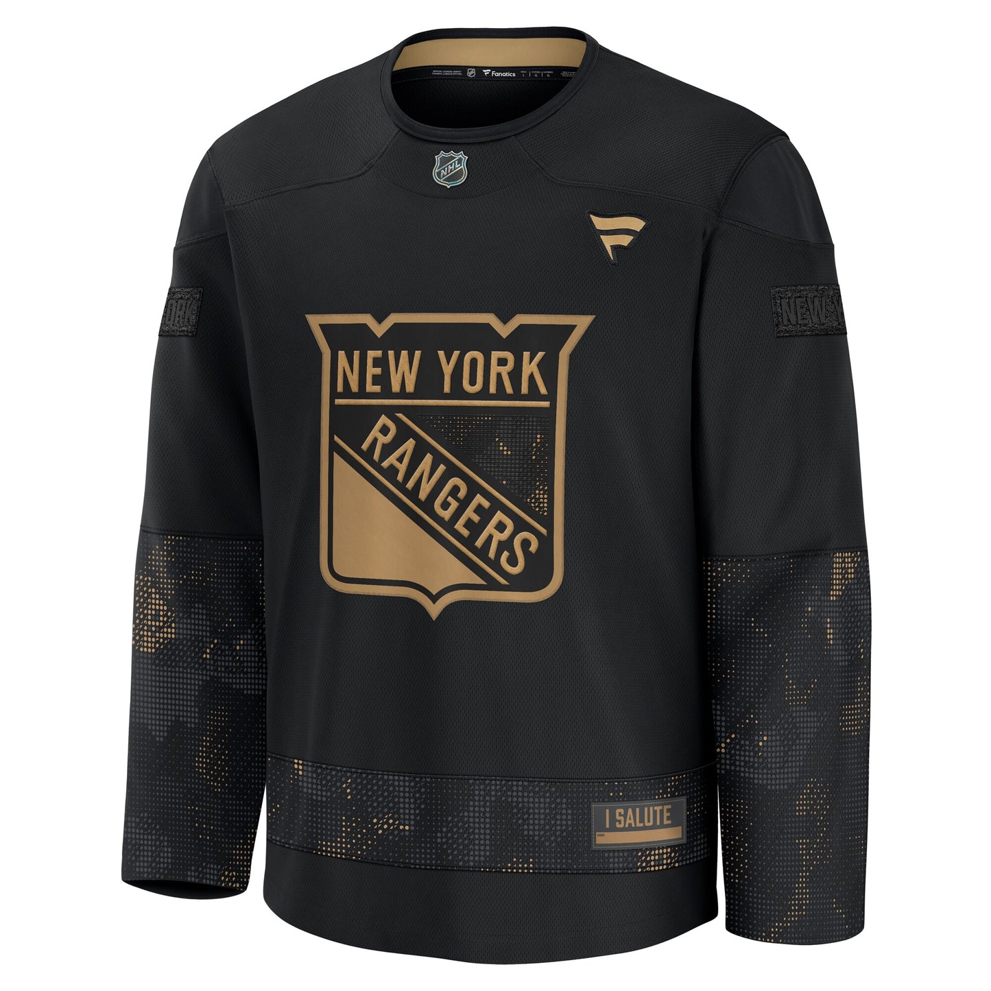 New York Rangers Fanatics 2024 Military Appreciation Practice Jersey - Black