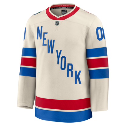 New York Rangers Fanatics 2026 NHL Winter Classic Premium Custom Jersey - Beige