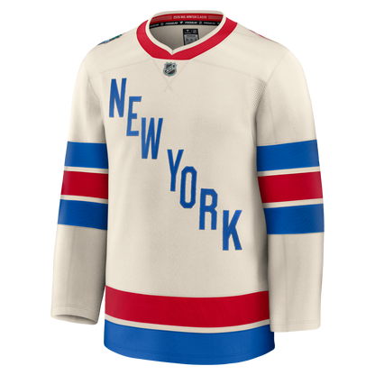New York Rangers Fanatics 2026 NHL Winter Classic Premium Jersey - Beige