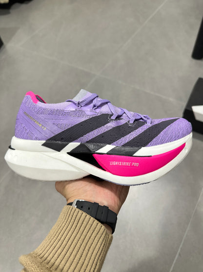 Adidas ADIZERO ADIOS PRO 4 (Purple / Black / Pink colorway)
