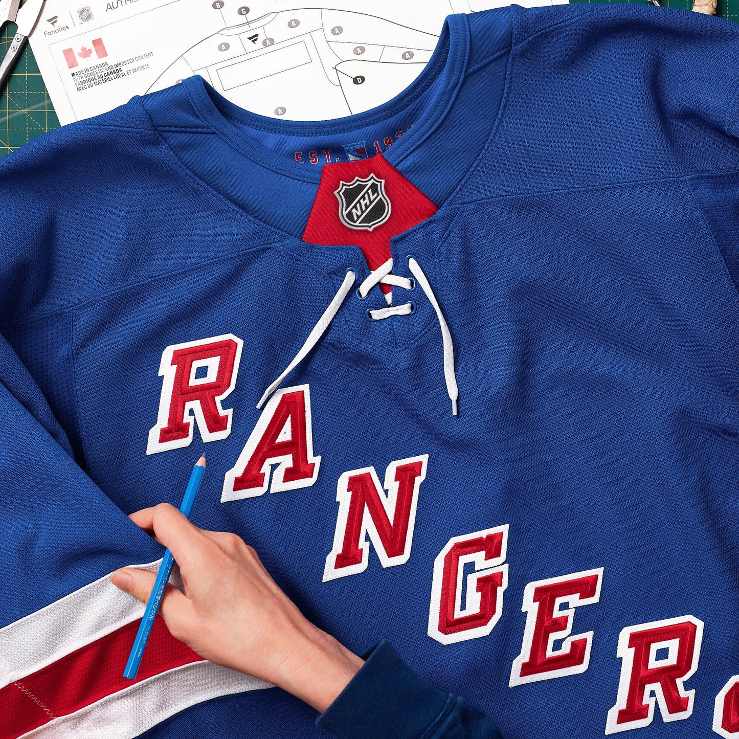 New York Rangers Fanatics Home Authentic Pro Custom Jersey - Royal