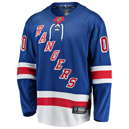 New York Rangers Fanatics Home Breakaway Custom Jersey - Blue