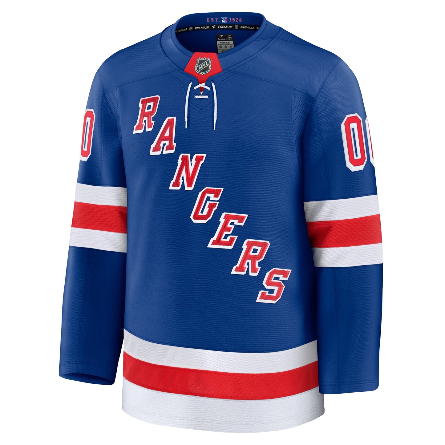 New York Rangers Fanatics Home Premium Custom Jersey - Royal