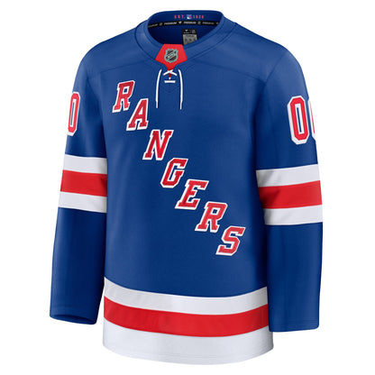 New York Rangers Fanatics Home Premium Custom Jersey - Royal