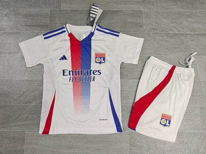KIDS Olympique Lyonnais Home Kit (Jersey & Shorts Set)