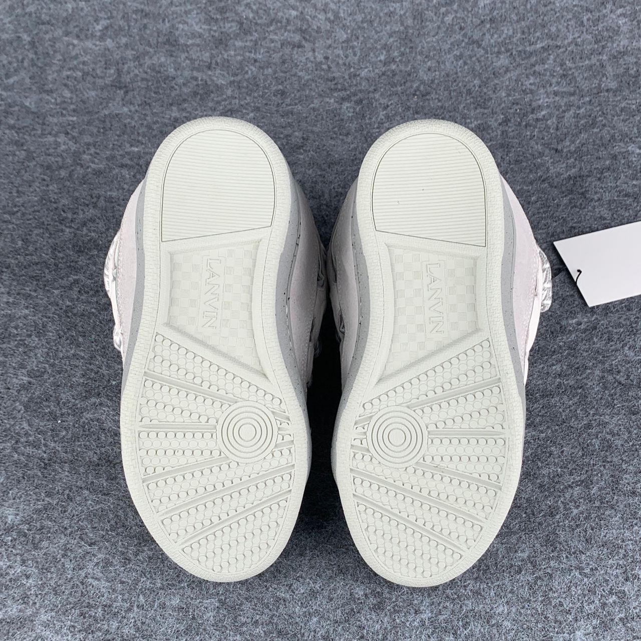 Lanvin Curb Sneakers 'Grey White'