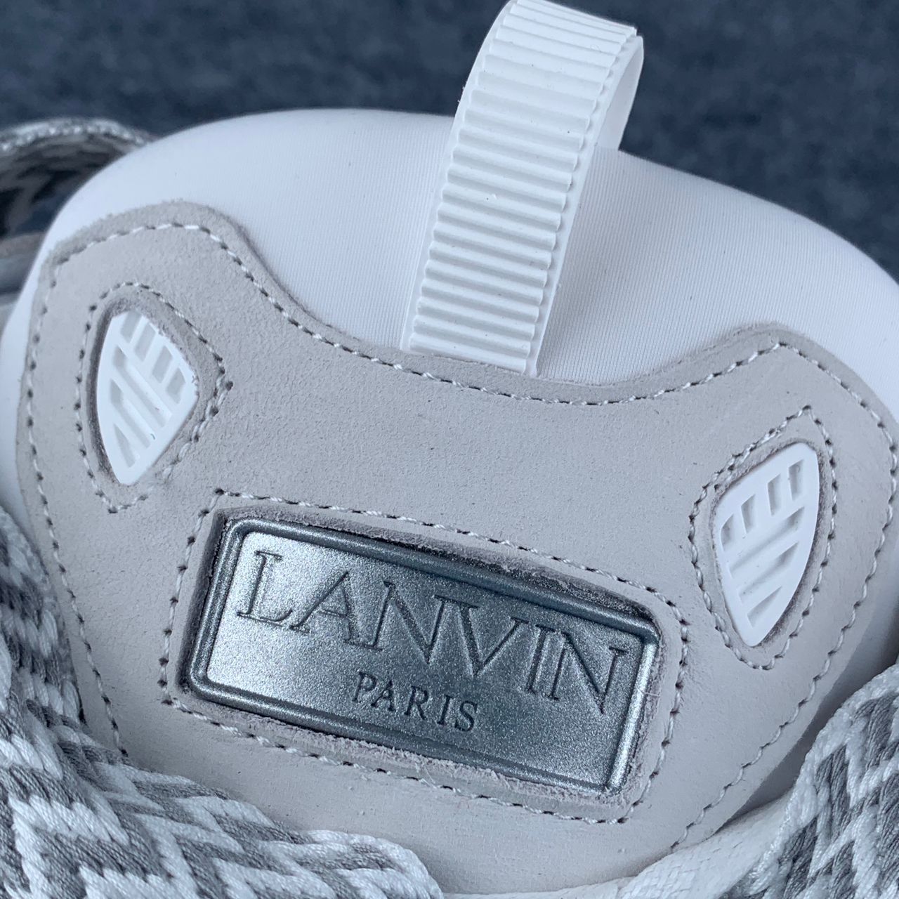 Lanvin Curb Sneakers 'Grey White'