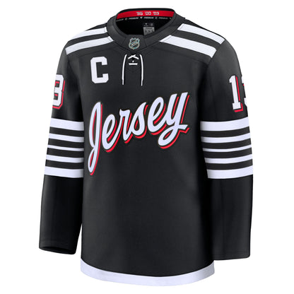 Nico Hischier New Jersey Devils Fanatics Alternate Premium Jersey - Black