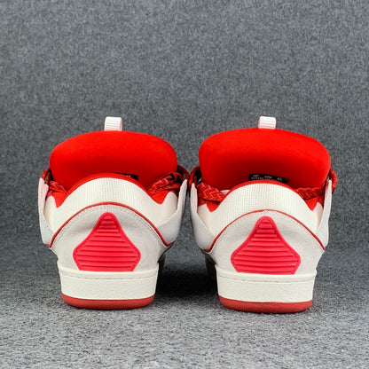 Lanvin Curb Sneakers 'White Red'