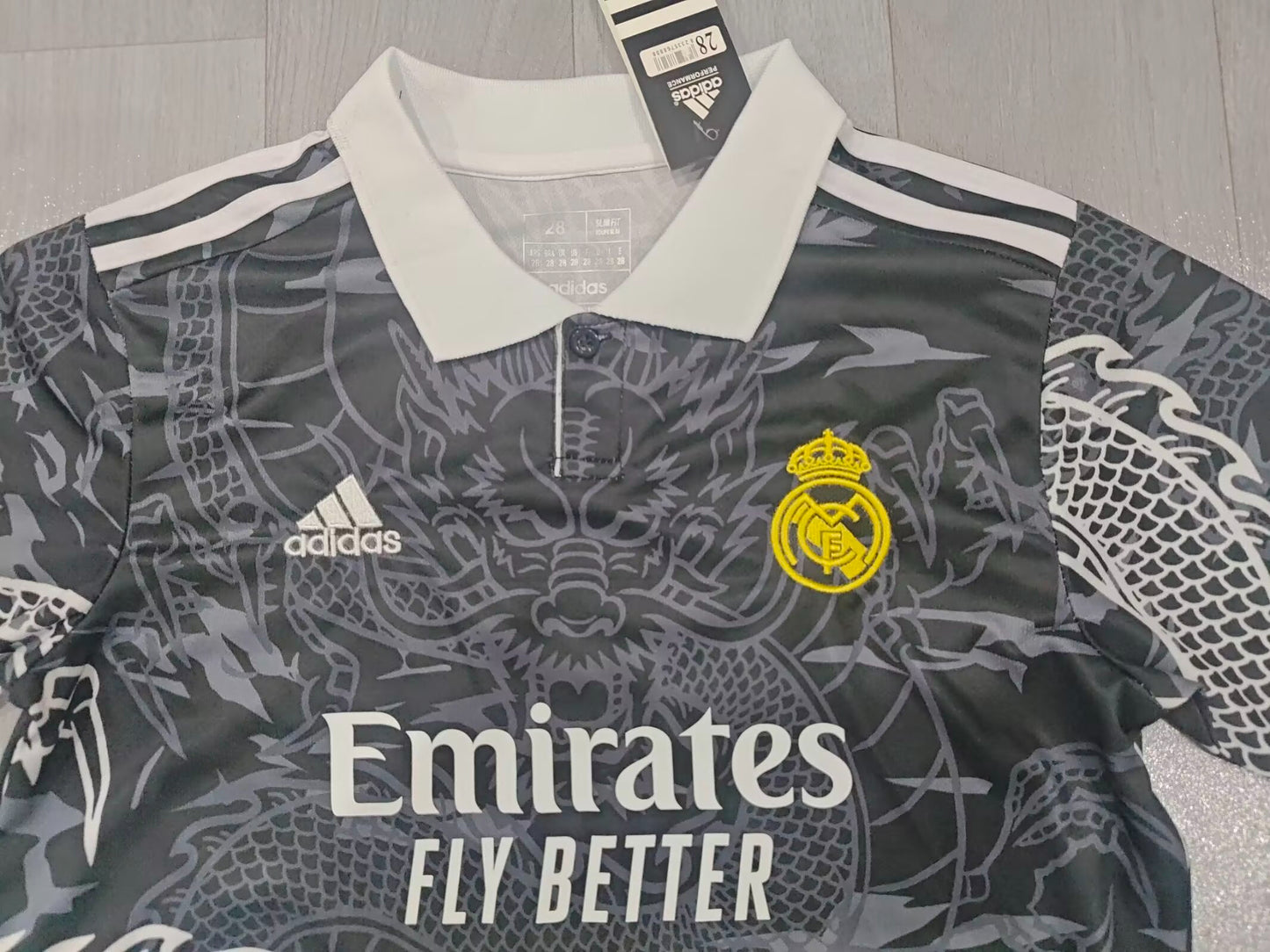 KIDS Real Madrid Black Dragon Special Edition Kit (Jersey & Shorts Set)
