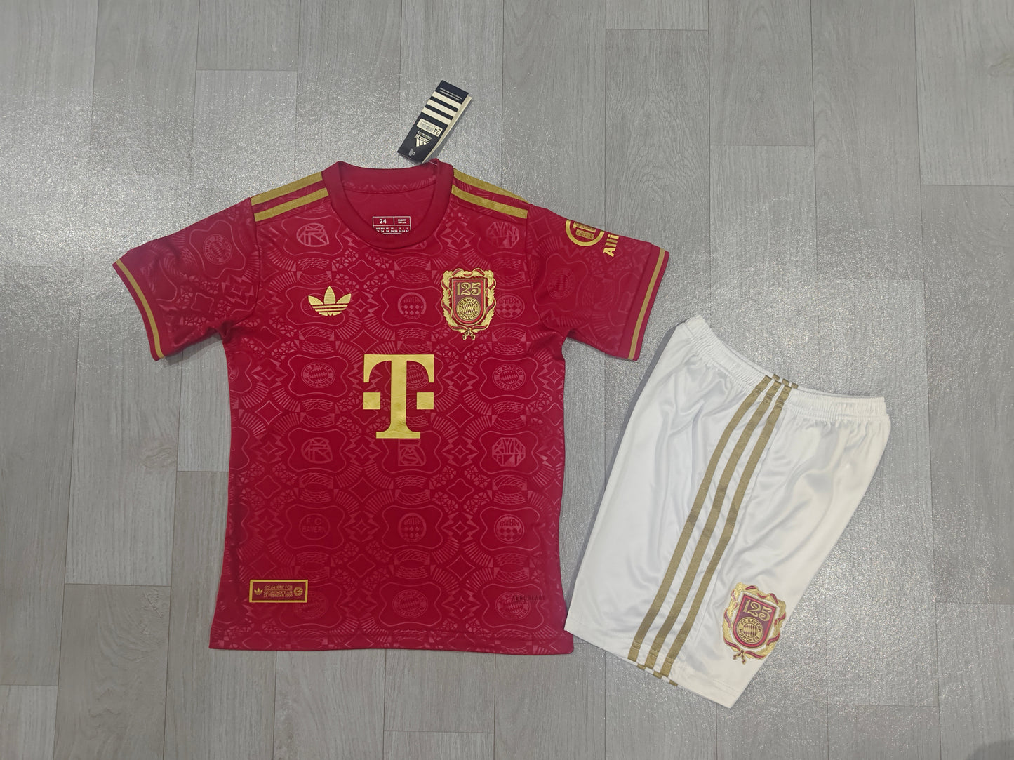 KIDS Bayern Munich 125th Anniversary Special Edition Kit (Jersey & Shorts Set)