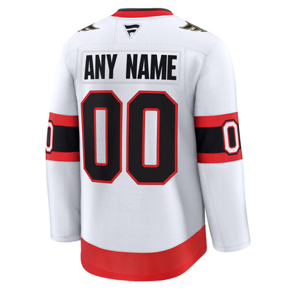 Ottawa Senators Fanatics Away Premium Custom Jersey - White