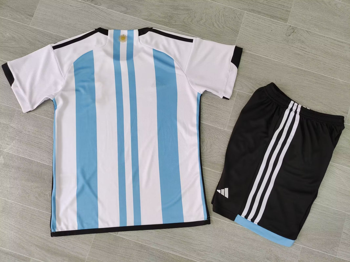 KIDS Argentina National Team 2024/25 Home Football Kit Set