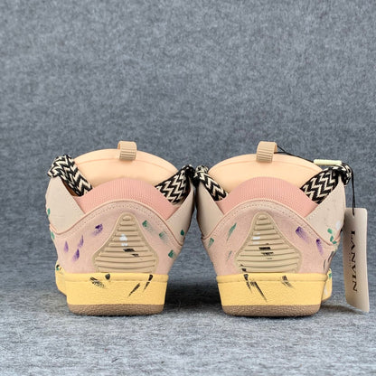 Gallery Dept. x Lanvin Curb Light Sneakers 'Paint Drip - Pale Pink'