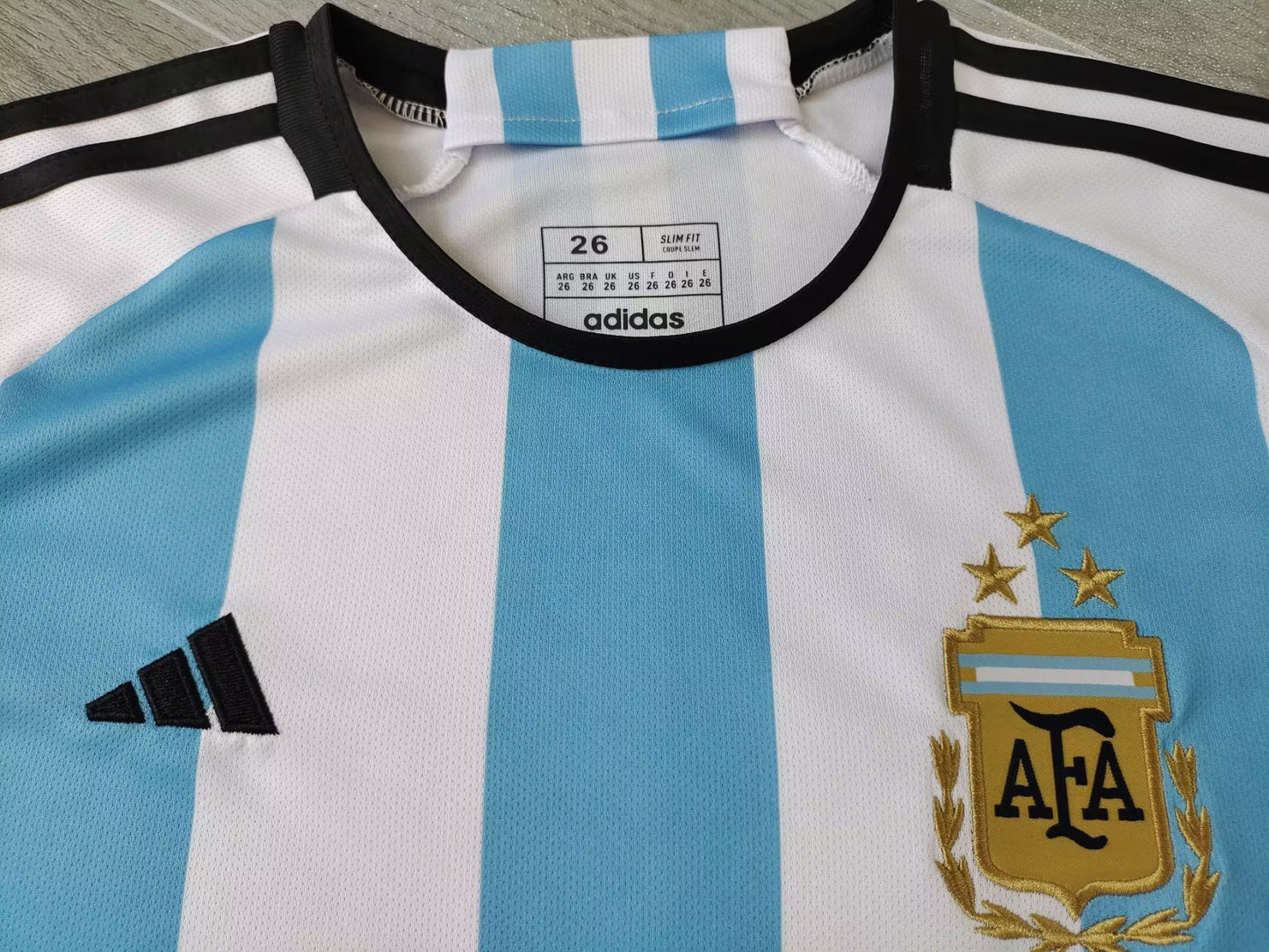 KIDS Argentina National Team 2024/25 Home Football Kit Set