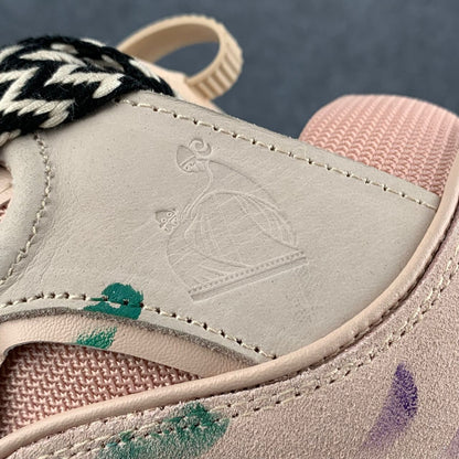 Gallery Dept. x Lanvin Curb Light Sneakers 'Paint Drip - Pale Pink'