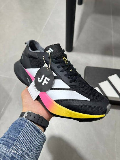 Adidas Duramo Speed (Core Black / Silver Metallic / Pink/Yellow Gradient colorway)