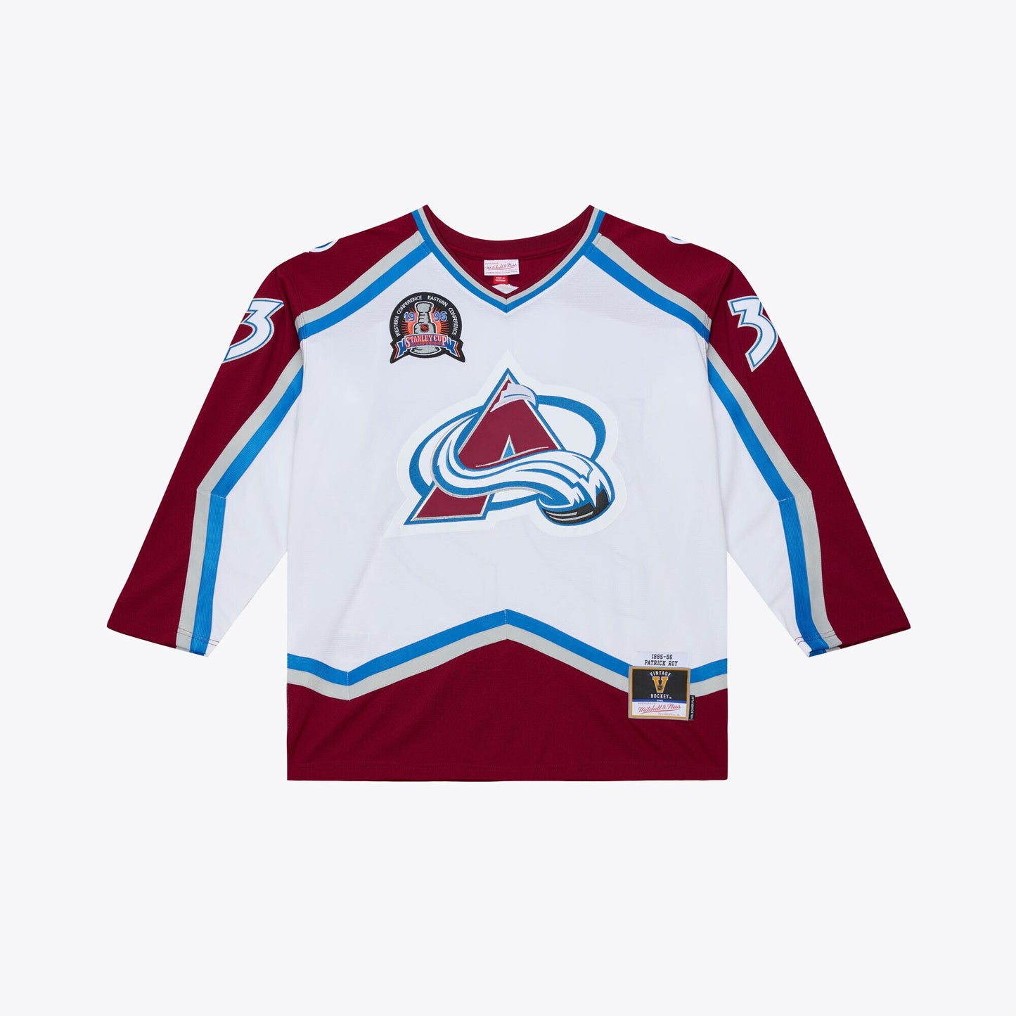 Patrick Roy Colorado Avalanche Mitchell &amp;amp; Ness 1995 Power Play Jersey - White