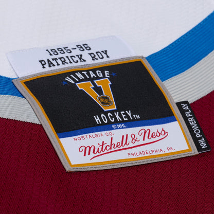 Patrick Roy Colorado Avalanche Mitchell &amp;amp; Ness 1995 Power Play Jersey - White