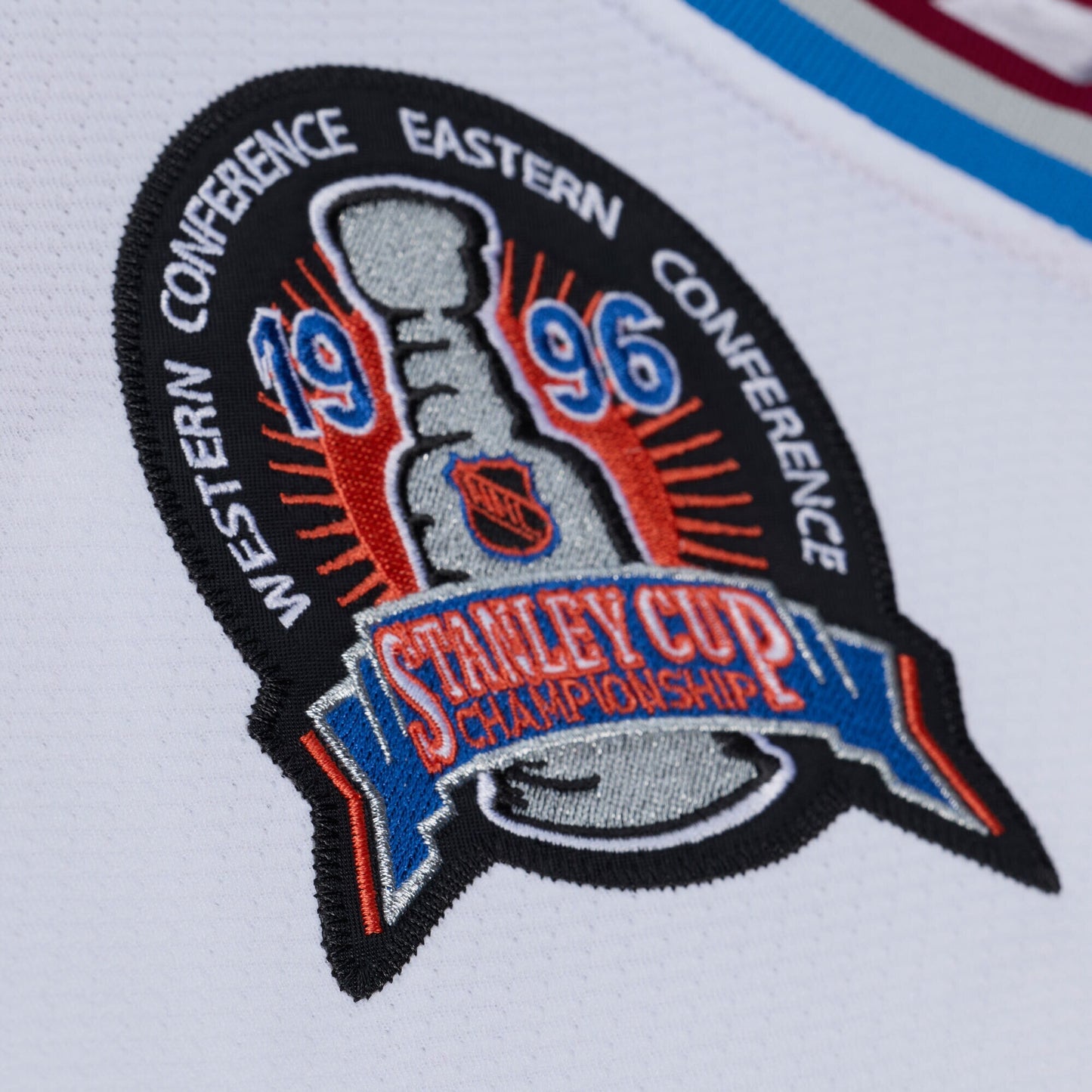 Patrick Roy Colorado Avalanche Mitchell &amp;amp; Ness 1995 Power Play Jersey - White