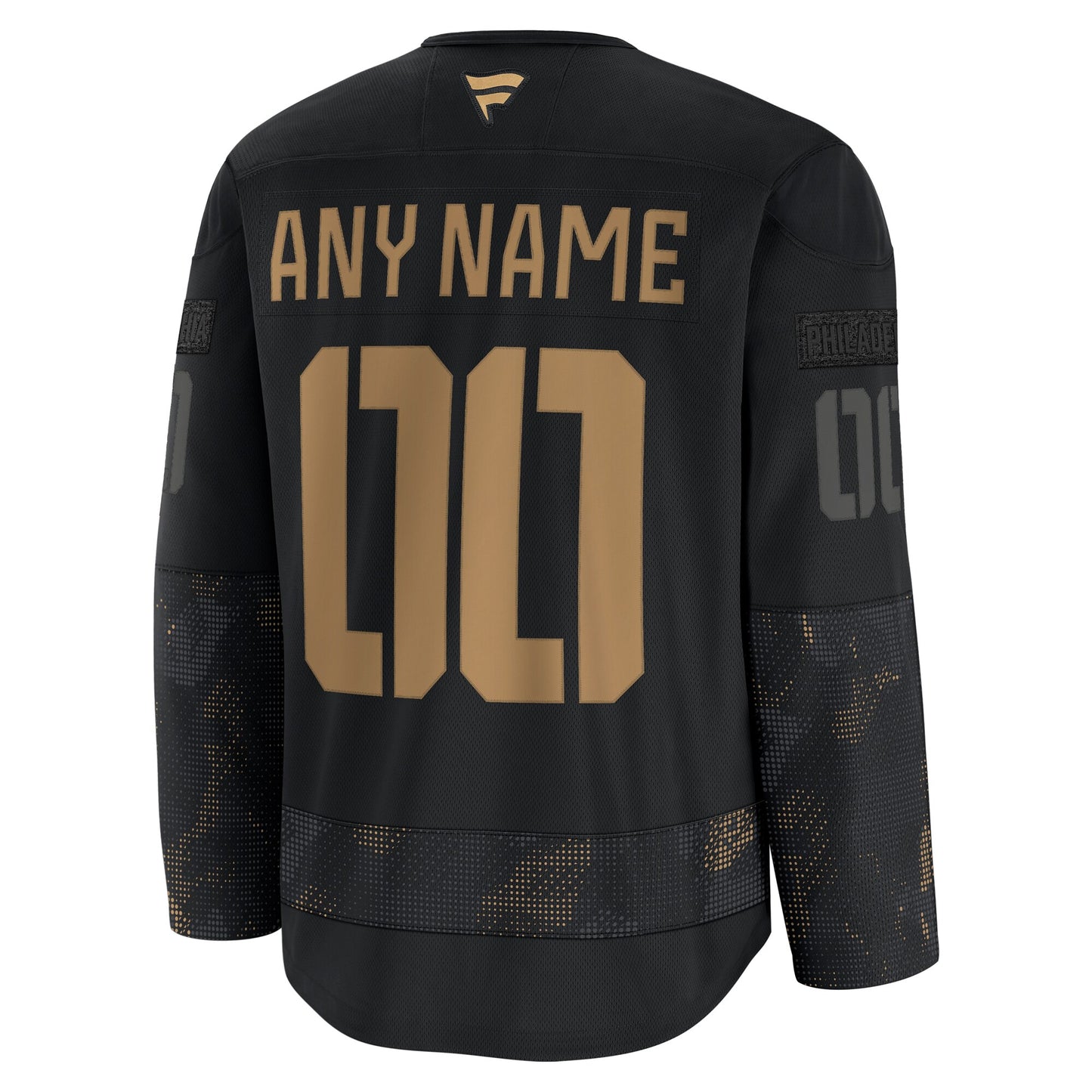 Philadelphia Flyers Fanatics 2024 Military Appreciation Custom Practice Jersey - Black