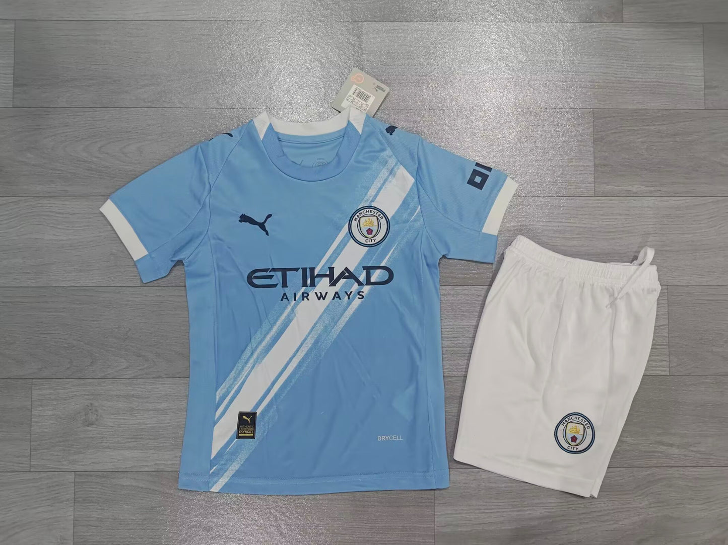 KIDS Manchester City FC Home Kit (Jersey & Shorts Set)