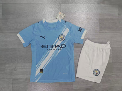 KIDS Manchester City FC Home Kit (Jersey & Shorts Set)