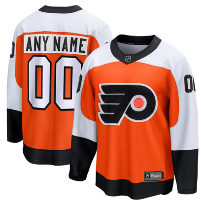 Philadelphia Flyers Fanatics Home Breakaway Custom Jersey - Orange