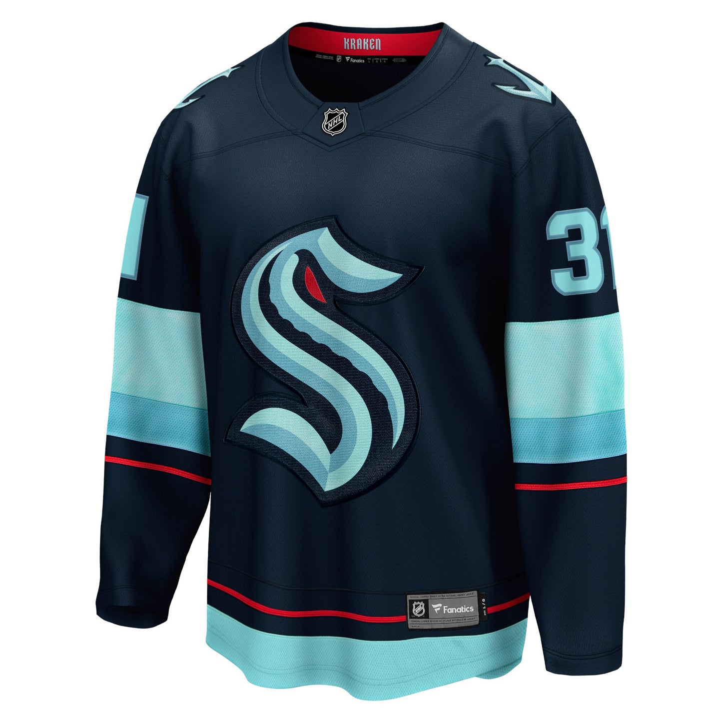 Philipp Grubauer Seattle Kraken Fanatics Home Breakaway Player Jersey - Navy