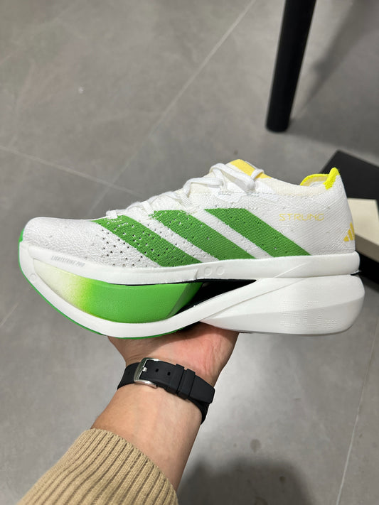 Adidas Adizero Prime X3 Strung Shoes White|Green|Yellow