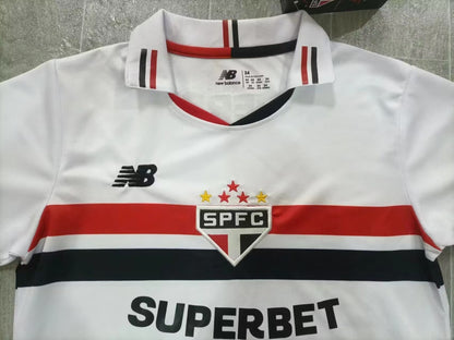 KIDS São Paulo FC 2024/25 Home Football Kit Set (Jersey + Shorts)