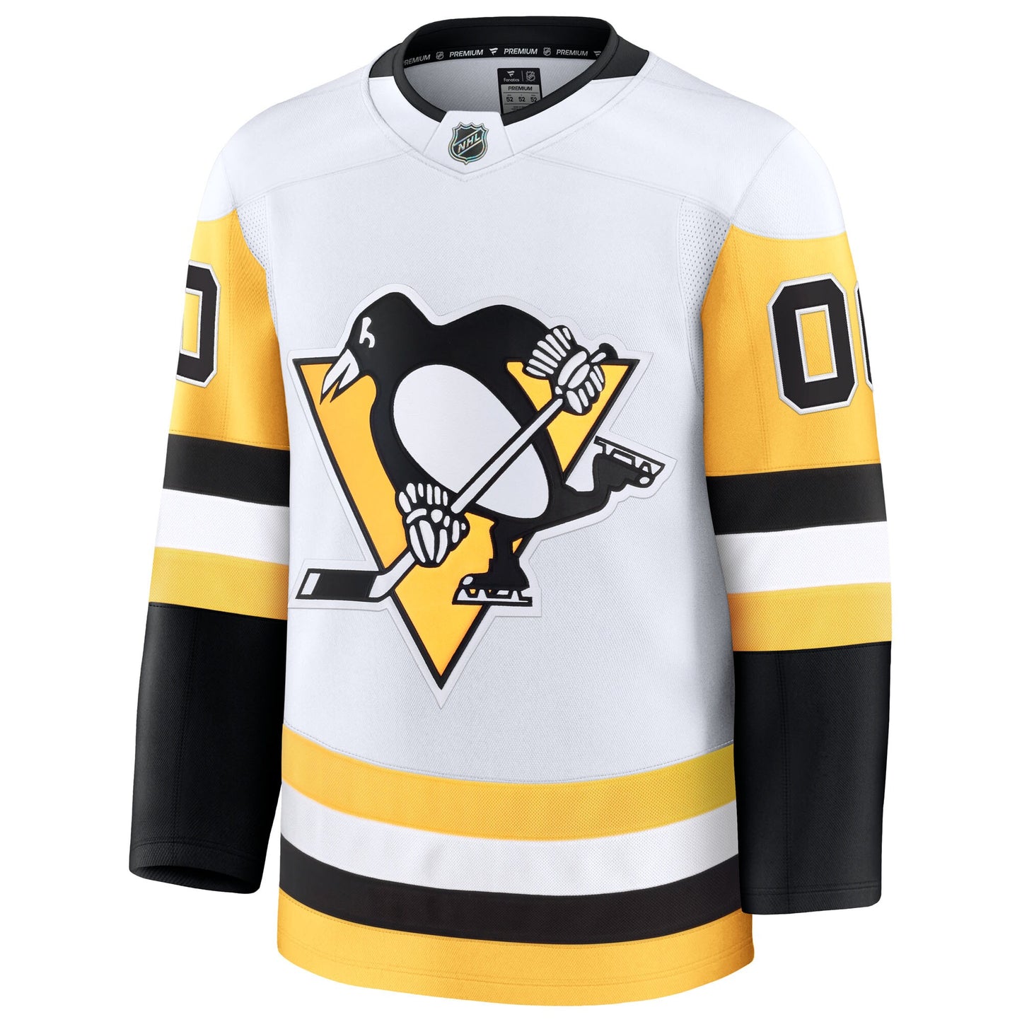 Pittsburgh Penguins Fanatics Away Premium Custom Jersey - White