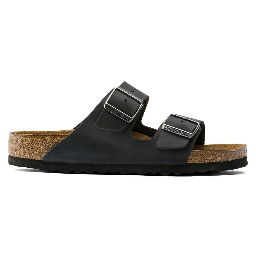 752481 Birki Arizona Oiled Black Leather SFB