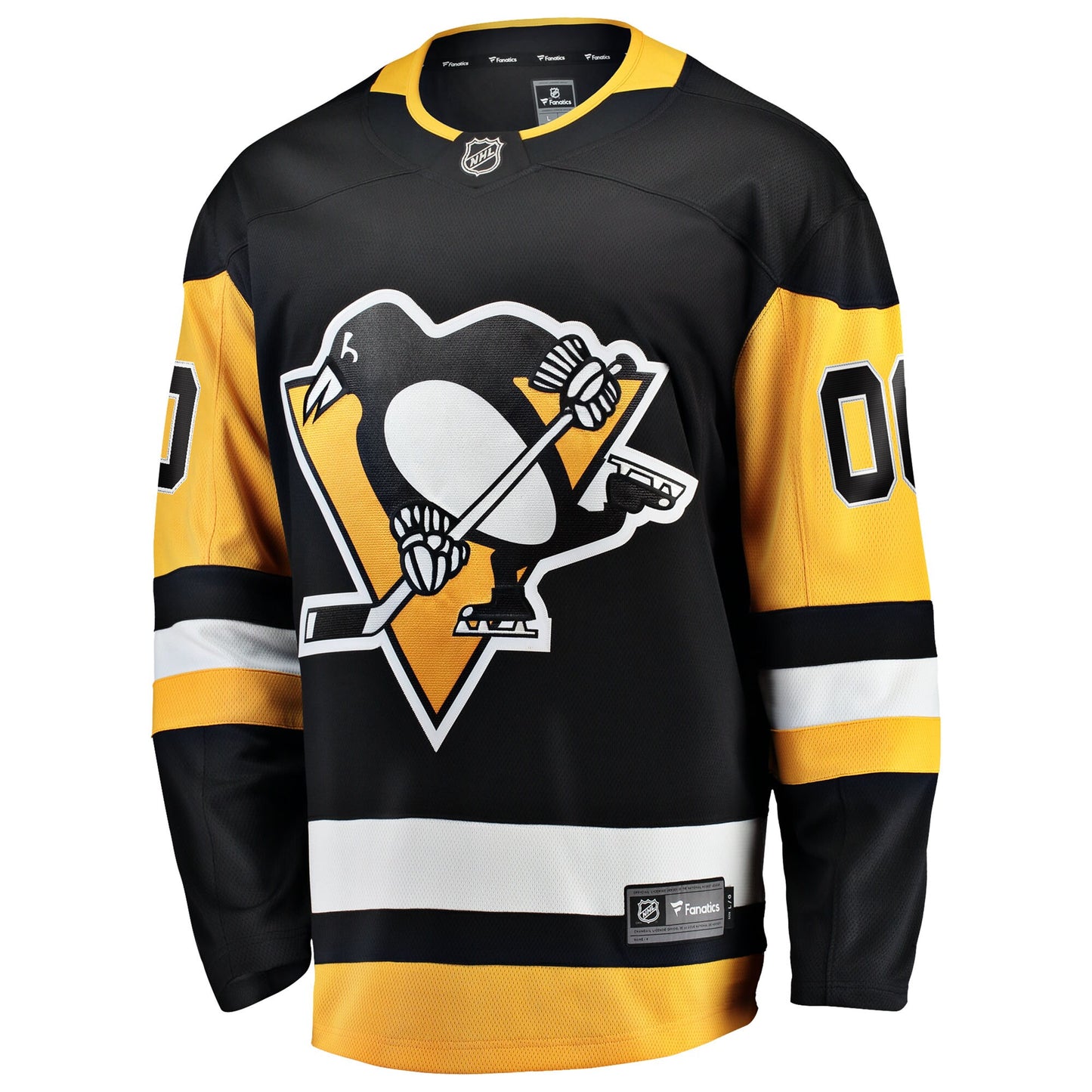 Pittsburgh Penguins Fanatics Home Breakaway Custom Jersey - Black