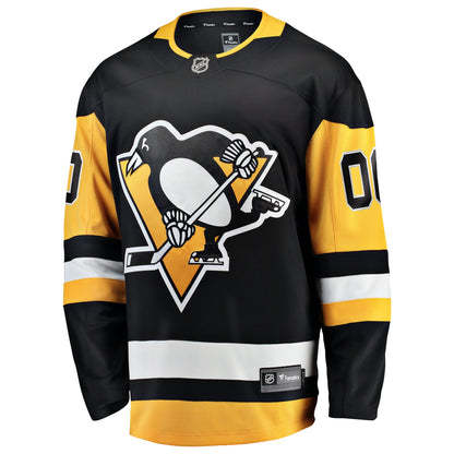Pittsburgh Penguins Fanatics Home Breakaway Custom Jersey - Black
