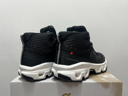 On Cloudrock Mid Waterproof Hiking Boots in Black