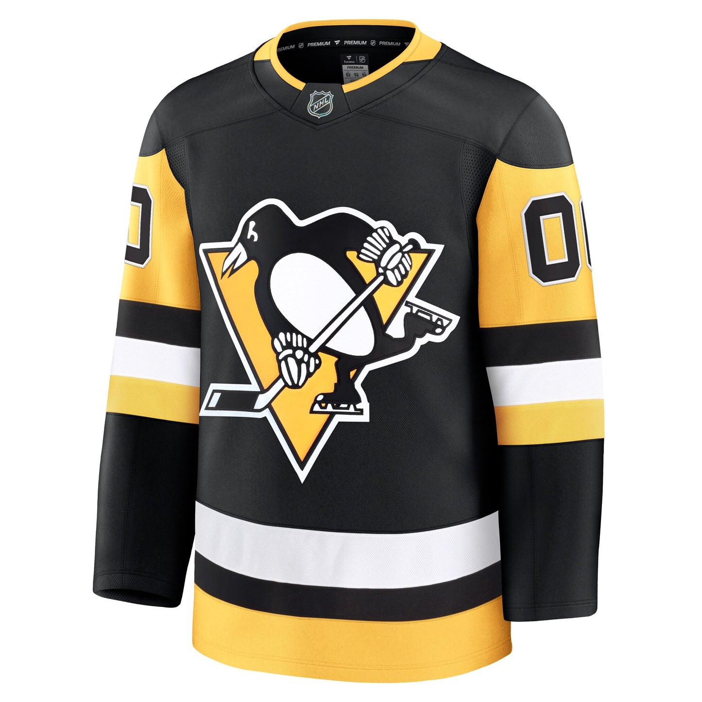 Pittsburgh Penguins Fanatics Home Premium Custom Jersey - Black