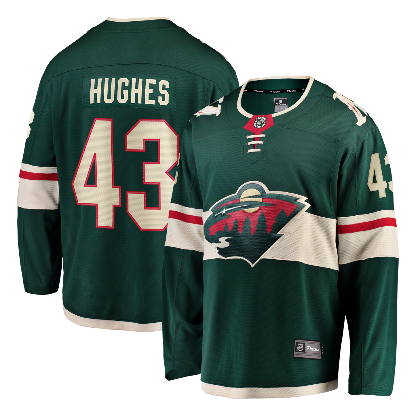 Quinn Hughes Minnesota Wild Fanatics Home Breakaway Jersey - Green