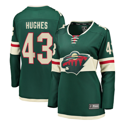 Quinn Hughes Minnesota Wild Fanatics Women's Home Breakaway Jersey - Green