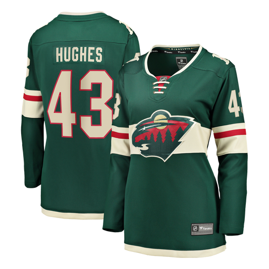 Quinn Hughes Minnesota Wild Fanatics Women's Home Breakaway Jersey - Green