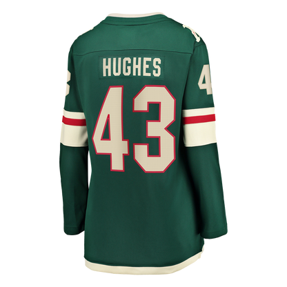 Quinn Hughes Minnesota Wild Fanatics Women's Home Breakaway Jersey - Green