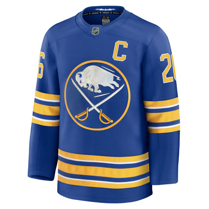 Rasmus Dahlin Buffalo Sabres Fanatics Premium Jersey with Captain's Patch - Royal