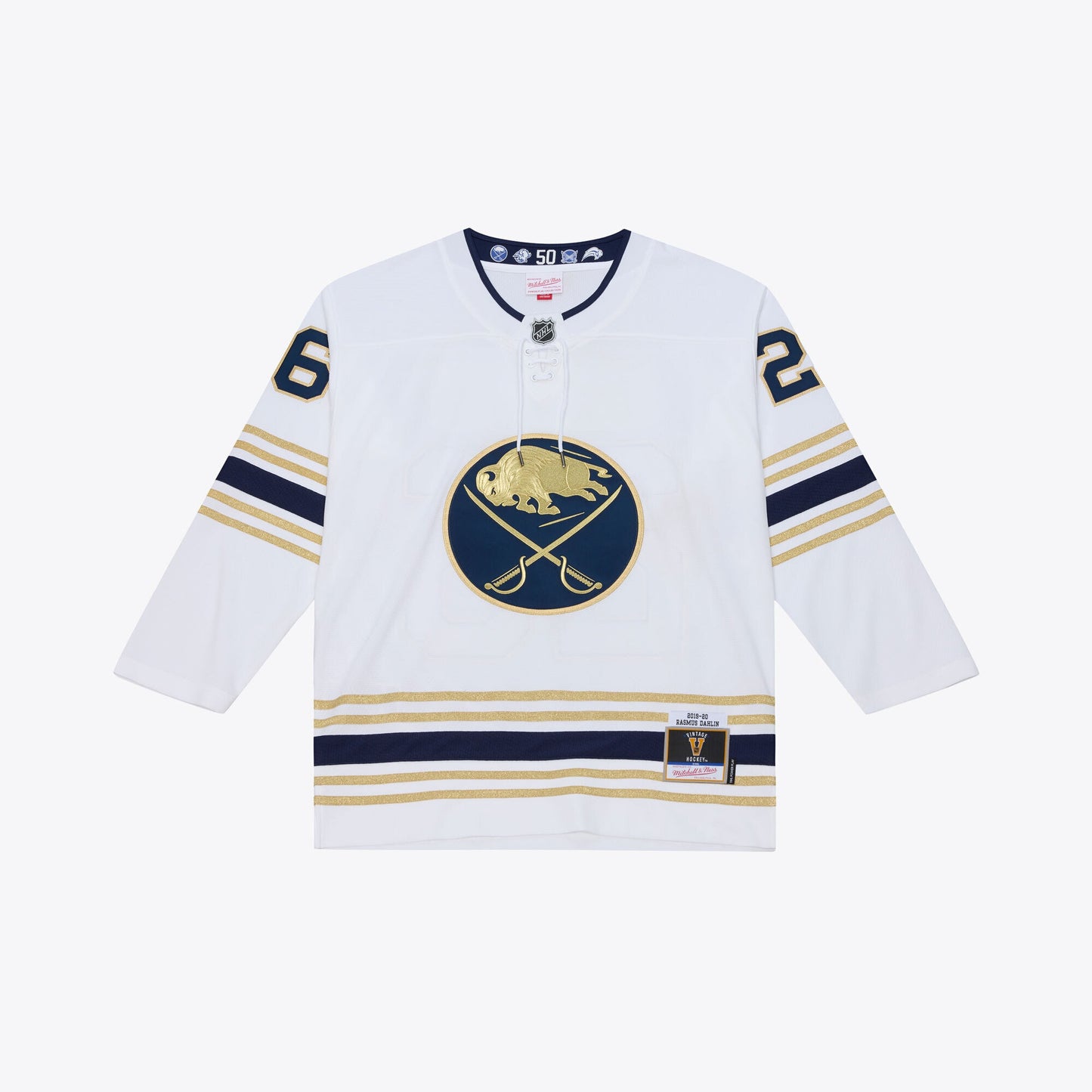 Rasmus Dahlin Buffalo Sabres Mitchell &amp;amp; Ness 2019 Power Play Jersey - White