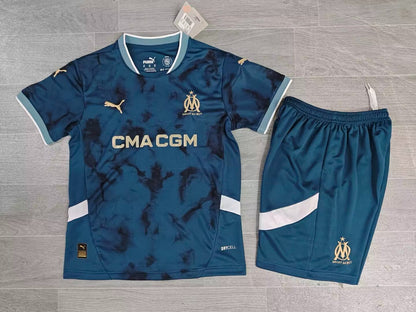 KIDS Olympique de Marseille Away Kit (Jersey & Shorts Set)